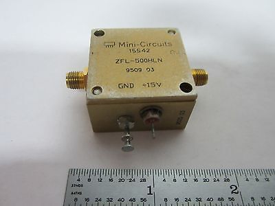 MINI CIRCUITS RF AMPLIFIER FREQUENCY ZFL-500HLN BIN#K1-12 – SILO Surplus