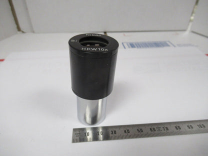 MICROSCOPE PART NIKON JAPAN EYEPIECE HKW10X OPTICS AS PICTURED #W1-A-11