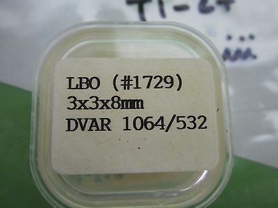 OPTICAL CSK NON LINEAR CRYSTAL NLO LBO TYPE 3x3x8 mm LASER OPTICS BIN#T1-28