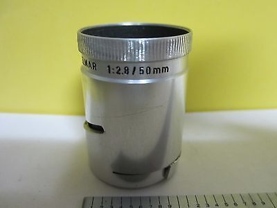 MICROSCOPE PART OBJECTIVE LEITZ ELMAR 2.8X [rough bent] OPTICS AS IS BIN#T9-15