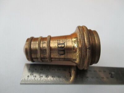 ANTIQUE CARL ZEISS DD OBJECTIVE LENS MICROSCOPE PART AS PICTURED &F2-A-109