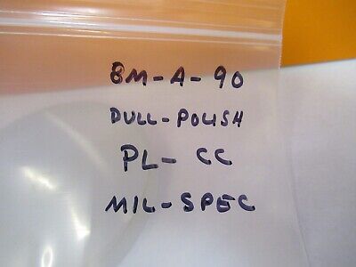 OPTICAL LARGE LENS DULL POLISHED PLANO CONCAVE GLASS OPTICS as pictured &8M-A-90