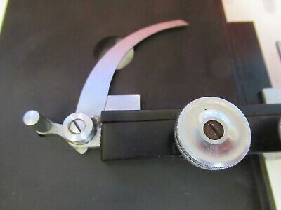 ANTIK BAUSCH LOMB STAGE TABLE XY MICROMETER MICROSCOPE PART AS PICTURED 8Y-A-40