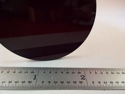 OPTICAL ROUND RED GLASS FILTER LASER OPTICS OPTICS AS IS #46-B-01