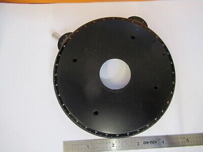 ZEISS GERMANY POLARIZATION POL STAGE TABLE MICROSCOPE PART AS PICTURED &50-A-69