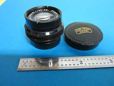 RARE MICROSCOPE OBJECTIVE LENS CARL ZEISS JENA GERMANY PLANAR 4.5X 7.5cm OPTICS