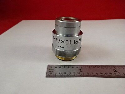 LEITZ WETZLAR GERMANY OBJECTIVE NPL 10X MICROSCOPE OPTICS AS IS BIN#W4-G-04