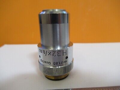 LEITZ WETZLAR OBJECTIVE QUARTZ 32X INFINITY OPTICS MICROSCOPE AS PIC &5M-A-14