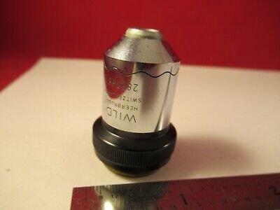 WILD HEERBRUGG SWISS 10X PH PHASE OBJECTIVE MICROSCOPE PART AS PICTURED &FT-6-26