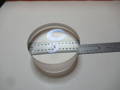 OPTICAL LARGE THICK BI CONVEX LENS OPTICS AS PICTURED &16-B-84