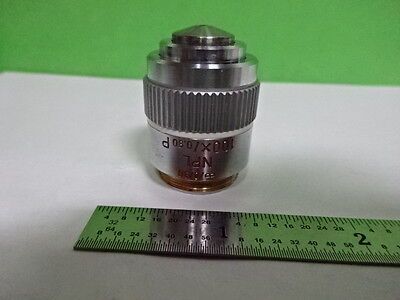 MICROSCOPE PART LEITZ GERMANY OBJECTIVE NPL 100X P POL POLARIZER OPTICS 4-DT-A-8