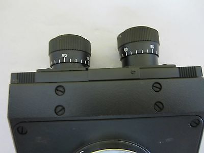 MICROSCOPE PART LEITZ GERMANY HEAD OPTICS AS IS BIN#66-12