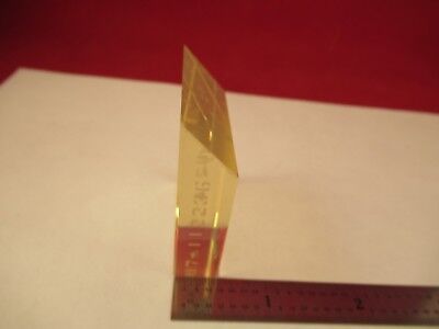 OPTICAL ZERODUR GLASS BLOCK POLISHED SURFACES OPTICS AS PICTURED #FT-1-5