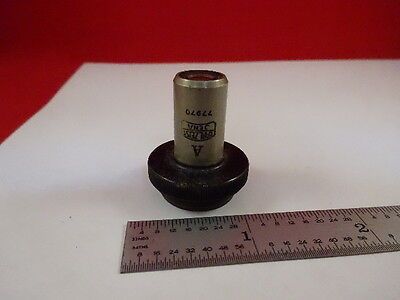 FOR PARTS OBJECTIVE CARL ZEISS 8X OPTICS MICROSCOPE PART AS IS &33-A-38