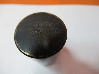 ANTIQUE BRASS EMPTY OBJECTIVE CAN LEITZ WETZLAR MICROSCOPE PART AS PIC &7B-B-103