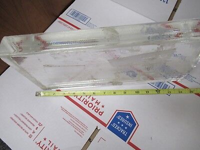 HUMONGOUS HEAVY BK7 FLASS SLAB OPTICAL GLASS OPTICS AS PICTURED &TE-4-FT-06