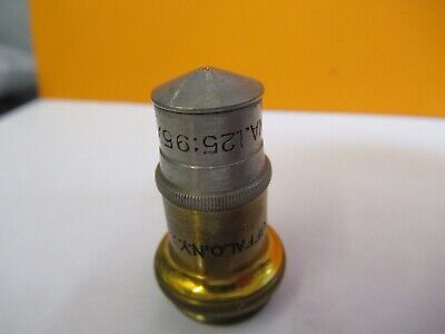 ANTIQUE BRASS SPENCER 95X OBJECTIVE MICROSCOPE PART AS PICTURED &7B-B-14