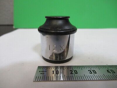 ANTIQUE SPENCER EYEPIECE 12X LENS OCULAR MICROSCOPE PART AS PICTURED  #R7-B-62