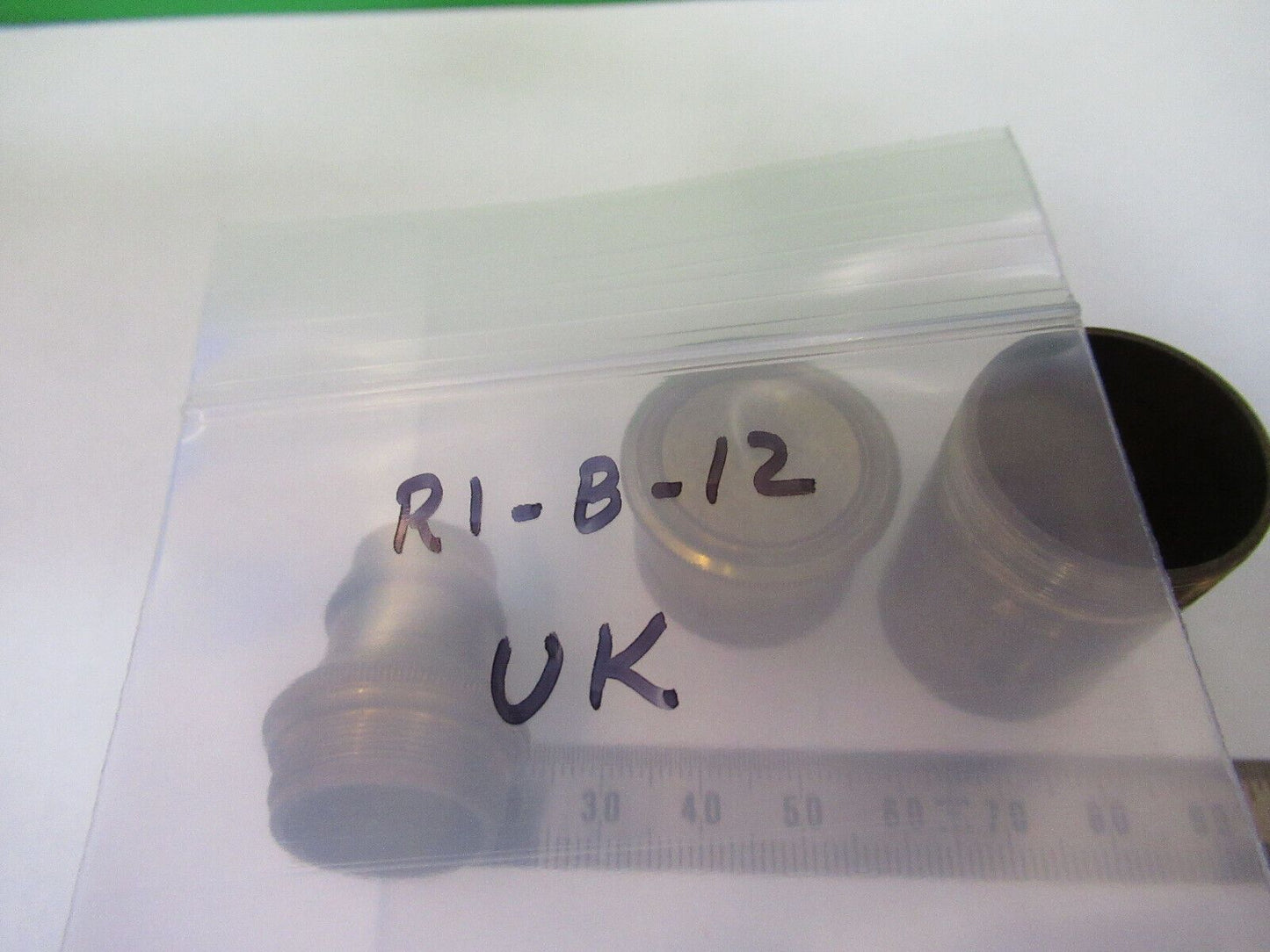 ANTIQUE BRASS RARE LONDON OBJECTIVE MICROSCOPE PART AS PICTURED #R1-B-12