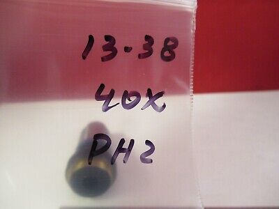 CARL ZEISS GERMANY OBJECTIVE PLAN PH2 40X /160 MICROSCOPE PART AS PIC #13-38