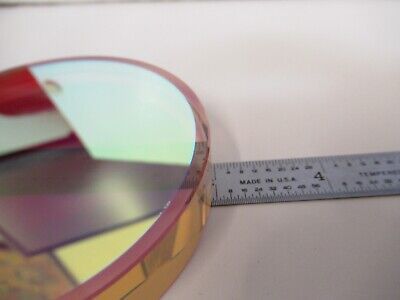 OPTICAL FLAT COATED 3" DIAMETER ZERODUR LASER OPTICS AS PICTURED &16-A-09