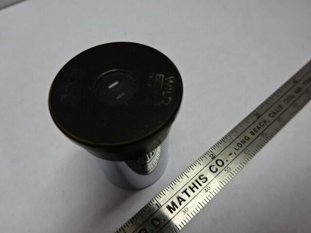 WILD HEERBRUGG SWISS EYEPIECE 10xK H LENS OPTICS MICROSCOPE PART AS IS &84-79