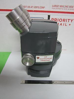 MICROSCOPE PART AMERICAN OPTICS AO STEREO HEAD 569 OPTICS AS IS BIN#G3