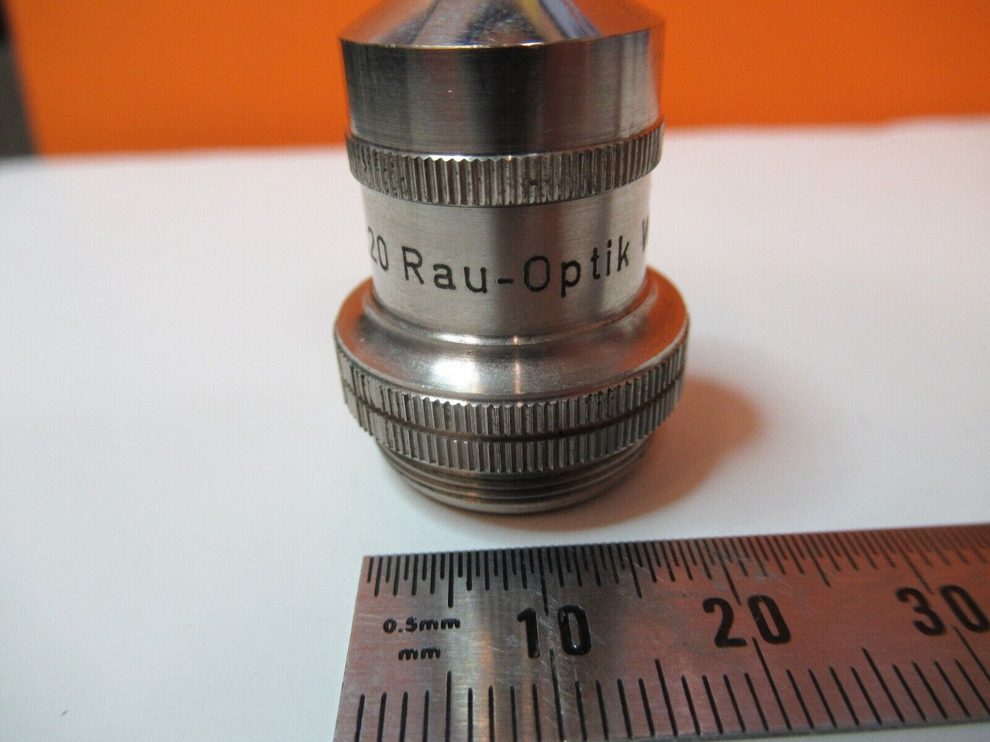 RAU OPTIK WETZLAR OBJECTIVE 7X MICROSCOPE PART OPTICS AS PICTURED &14-B-64