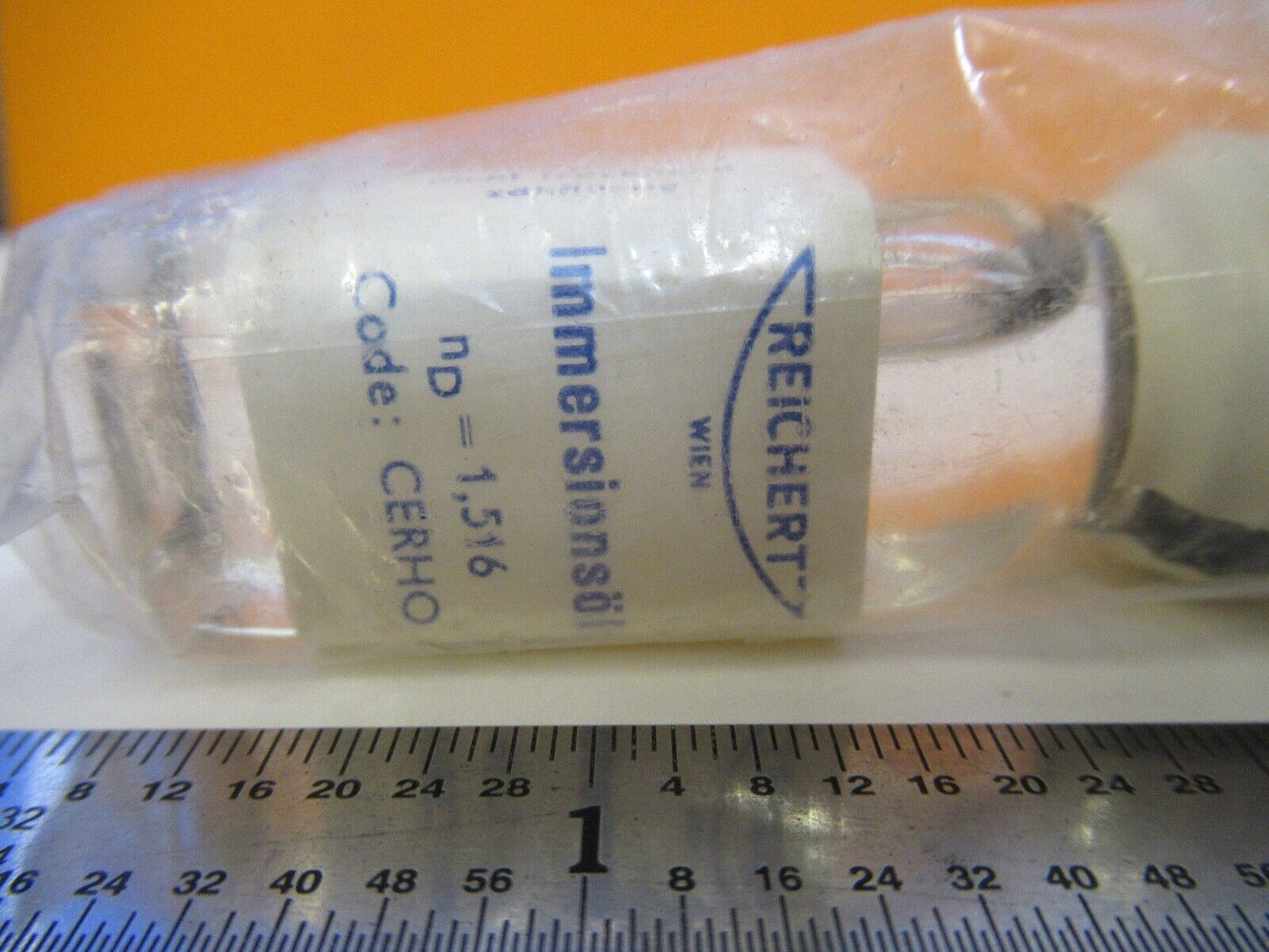 REICHERT AUSTRIA IMMERSION OIL BOTTLE MICROSCOPE PART AS PICTURED &A7-A-67