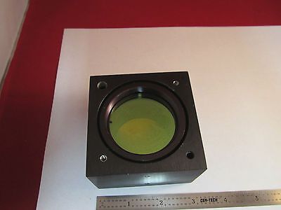 OPTICAL LARGE HEAVY MOUNTED FILTER AS IS LASER OPTICS BIN#4B