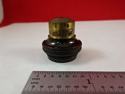 MICROSCOPE PART ANTIQUE BRASS OBJECTIVE CARL ZEISS JENA OPTICS AS IS N5-A-16