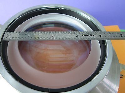 OPTICAL HUGE CONVEX CONCAVE MOUNTED LENS MIL SPEC LASER OPTICS AS PICTURED BN#36