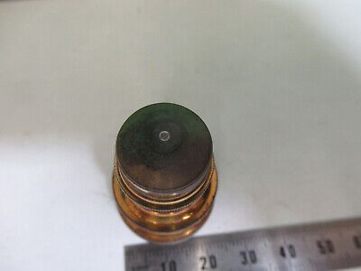 ANTIQUE BAUSCH LOMB BRASS OBJECTIVE LENS MICROSCOPE PART AS PICTURED Q9-A-47