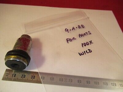 FOR PARTS WILD SWISS HI 100X OBJECTIVE MICROSCOPE PART OPTICS AS PICTURED 9-A-88