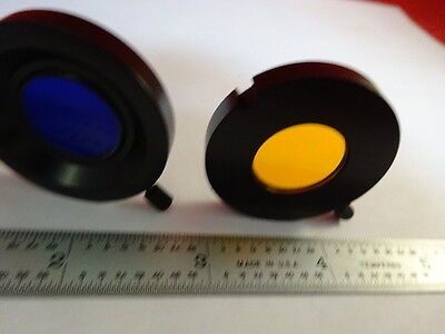 LOT 3 EA FILTERS MICROSCOPE PART OPTICS OPTICAL AS IS &AQ-A-22