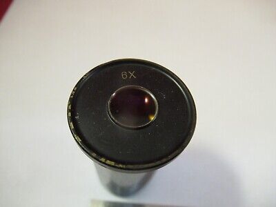 VINTAGE 6X ANTIQUE OCULAR EYEPIECE MICROSCOPE PART OPTICS AS PICTURED &FT-6-48