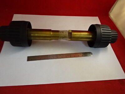 LEICA DMRB KNOBS ASSEMBLY BRASS AXLE MICROSCOPE PART AS IS #4V-A-17