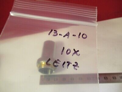 LEITZ WETZLAR GERMANY OBJECTIVE LENS 10X /170 MICROSCOPE PART OPTICS &13-A-10