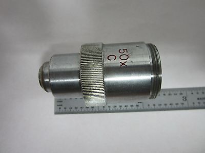 FOR PARTS NIKON 50X C NIPPON KOGAKU OBJECTIVE MICROSCOPE OPTICS BIN#J7-03