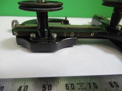 BAUSCH LOMB RARE XY STAGE [stuck one gear] MICROSCOPE PART as pictured R9-A-03