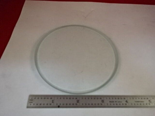 ROUND GLASS STAGE SPECIMEN TABLE UNKNOWN MAKER MICROSCOPE PART &79-29