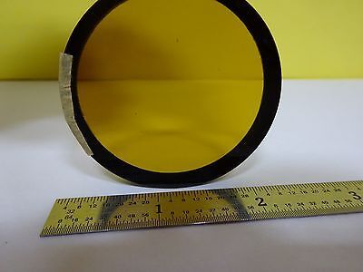 MICROSCOPE PART YELLOW FILTER ILLUMINATOR OPTICS AS IS BIN#4V-FL-33