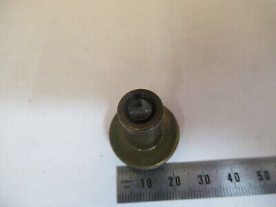 ANTIQUE CARL ZEISS 1942 8 BRASS OBJECTIVE MICROSCOPE PART AS PICTURED #P2-A-68