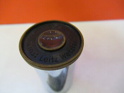 ANTIQUE ERNST LEITZ 6X LENS OPTICS EYEPIECE MICROSCOPE PART AS PICTURED &93-A-03