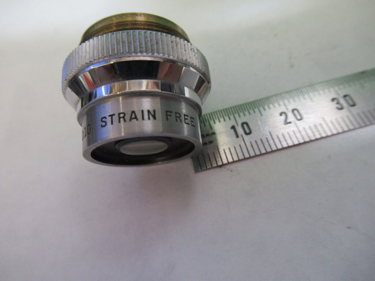 BAUSCH OBJECTIVE 32mm LENS STRAIN FREE POL POLARIZATION MICROSCOPE PART &G7-A-25