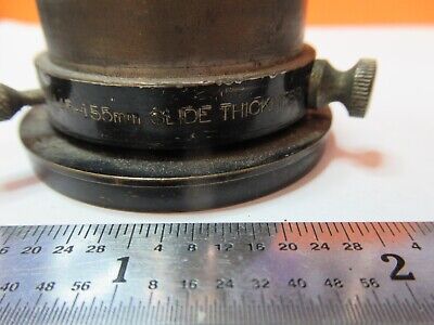 FOR PARTS ANTIQUE BRASS BAUSCH LOMB CONDENSER MICROSCOPE AS PICTURED &7B-B-04