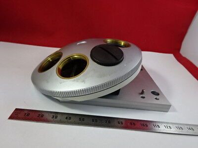 LEICA DMR SEVEN POSITION OBJECTIVE NOSEPIECE MICROSCOPE PART OPTICS AS IS &98-53