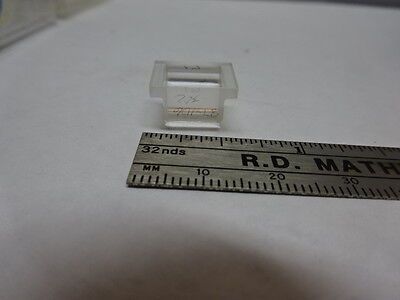 SPECTRA PHYSICS WEIRD COATED LENS TRUNCATED OPTICAL OPTICS AS PICTURED &83-32