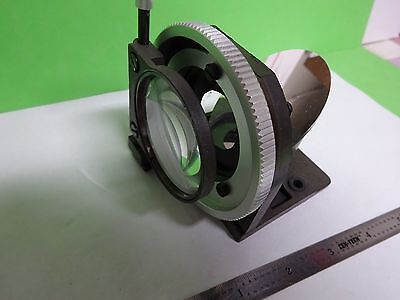 MICROSCOPE LEITZ GERMANY ILLUMINATOR MIRROR + LENS OPTICS AS IS BIN#2B-E-04