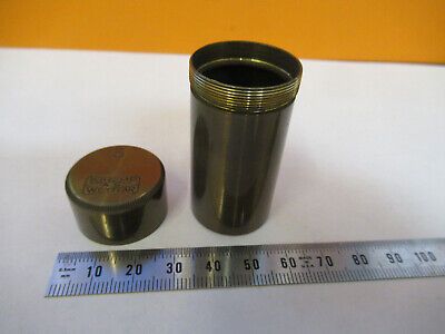 EMPTY BRASS CANISTER OBJECTIVE KREMP WETZLAR MICROSCOPE PART AS PICTURED P4-B-66